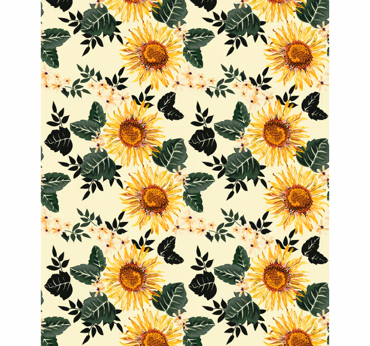 Rollo Fenster Blumen und Pflanzen sonnenblumen-blumenthema - TenStickers
