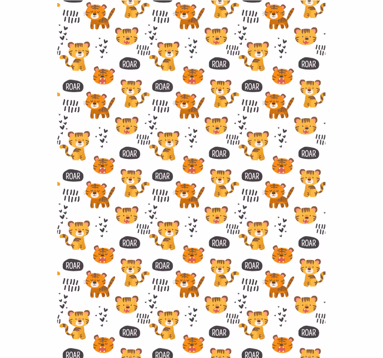 Rollo Fenster Kinderzimmer brüllende tigerbabys - TenStickers