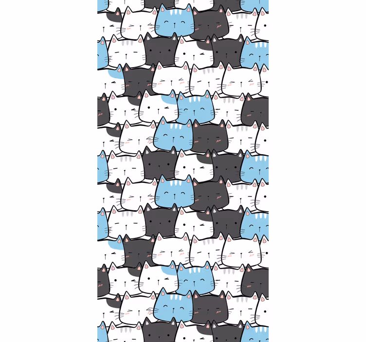 Kind Rollos Süße katzen cartoons - TenStickers