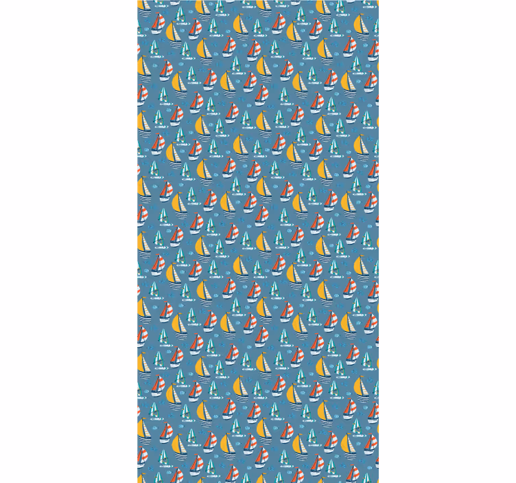 Rollo Fenster Originell bunte segelschiffe - TenStickers