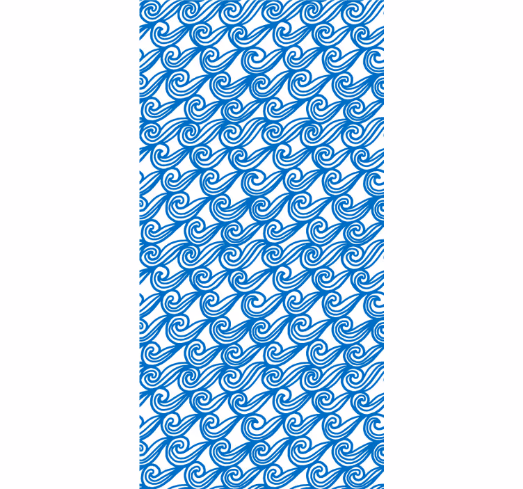 Rollo Fenster mit Muster fließendes wellenmuster - TenStickers