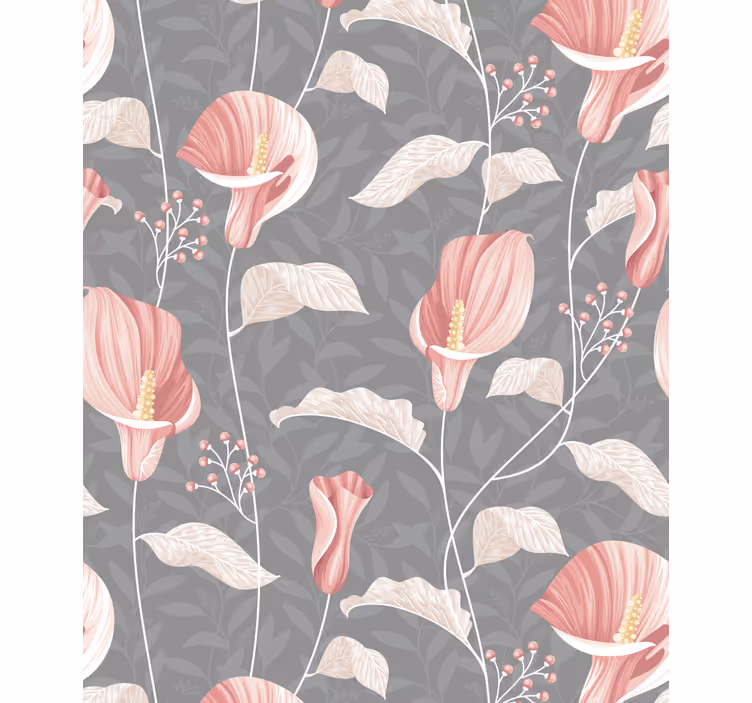 Rollo fenster blumen und pflanzen elegante blumenanordnung - TenStickers