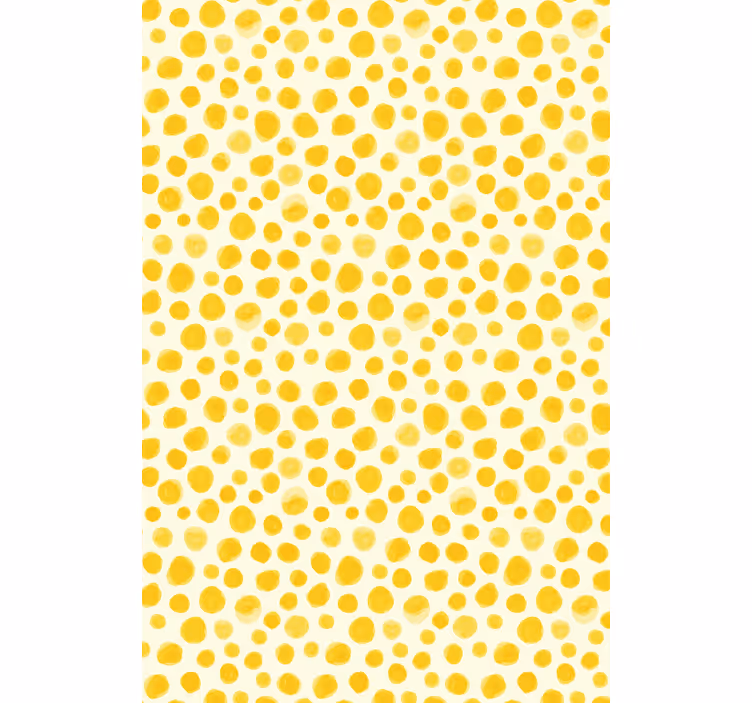 Origineller Rollo Aquarell gelbe punkte - TenStickers