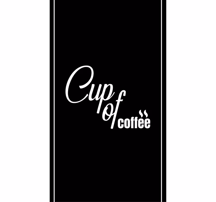 Rollo Fenster Küche tasse kaffee - TenStickers
