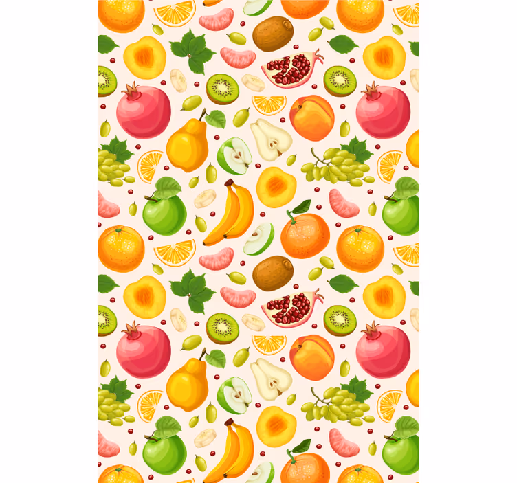 Rollo mit Obst und Gemüse Obstscheiben - TenStickers