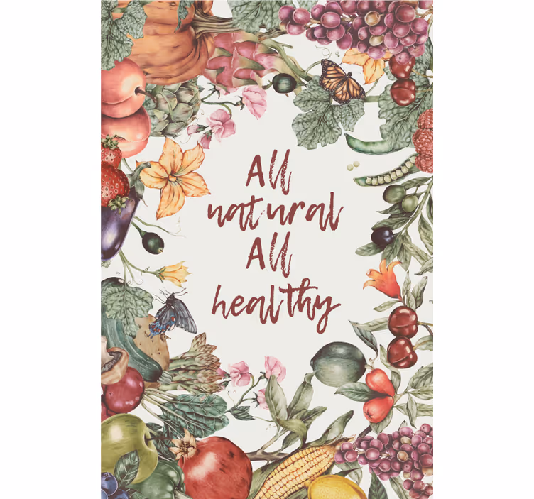 Rollo Fenster Küche alles natürlich und gesund - TenStickers