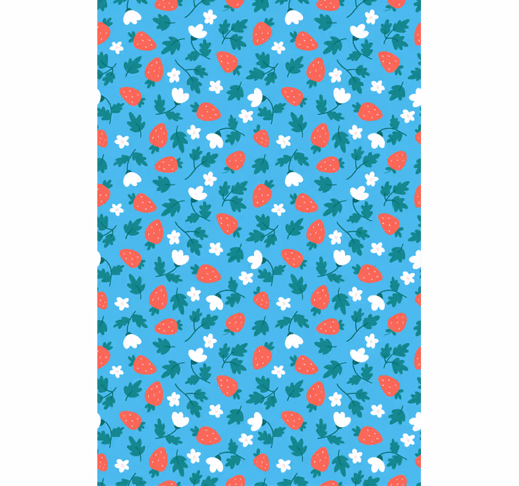 Rollo fenster obst mit frischem erdbeermuster - TenStickers