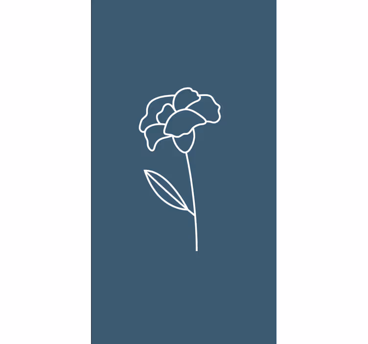 Rollo Fenster Blumen und Pflanzen einzelne kontur - TenStickers
