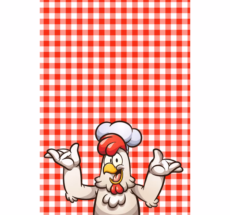 Rollo Fenster Tiere koch hahn charakter - TenStickers