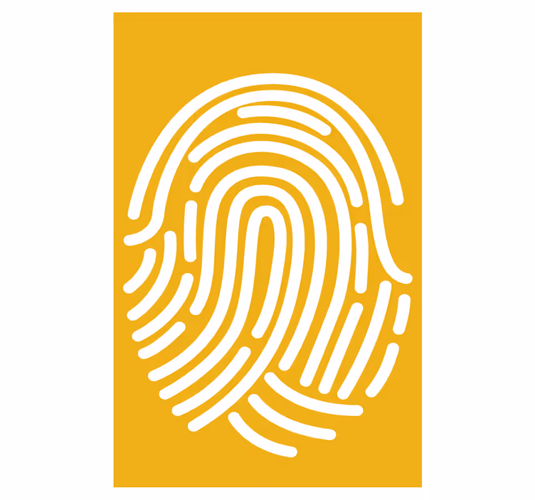 Rollo mit Zeichnungen Fingerabdruck abstrakte kunst - TenStickers