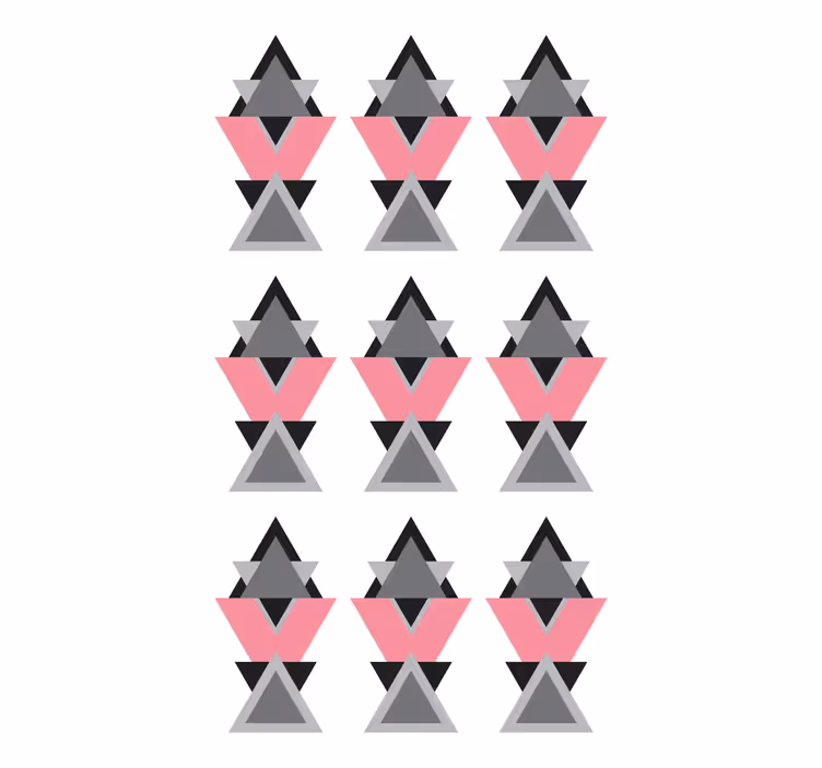 Rollo Fenster Modern geometrische dreieckige formen - TenStickers