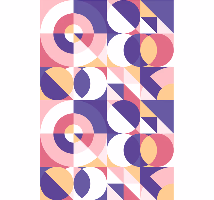 Rollo fenster modern mit geometrischem kreismuster - TenStickers