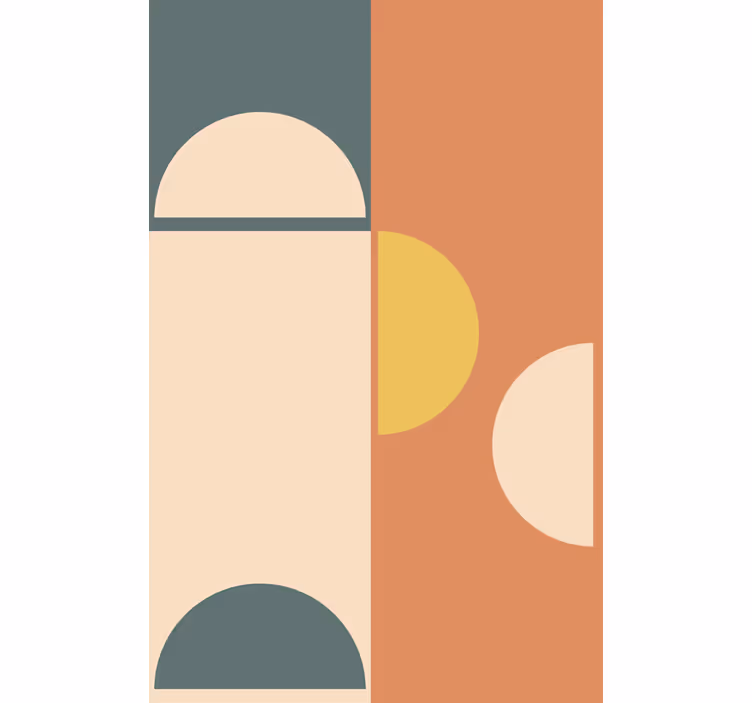 Rollo Fenster Modern geometrisches kreismuster - TenStickers