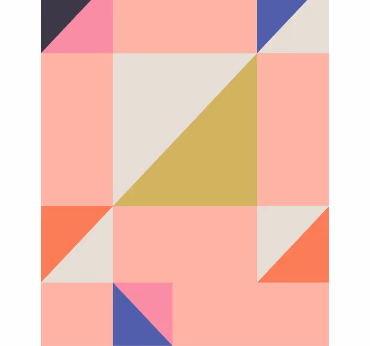 Rollo mit Zeichnungen Kunst geometrisches Muster - TenStickers