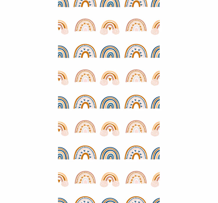 Rollo Fenster Kinderzimmer nordische regenbogenmotive - TenStickers