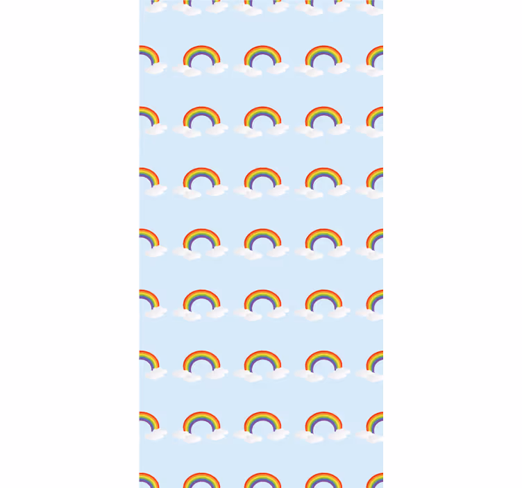 Rollo Fenster Kinderzimmer regenbogen jubeln - TenStickers
