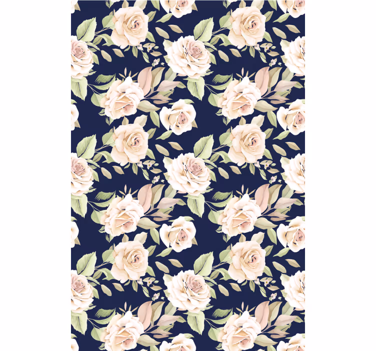 Rollo Fenster Blumen und Pflanzen florales rosenmuster - TenStickers