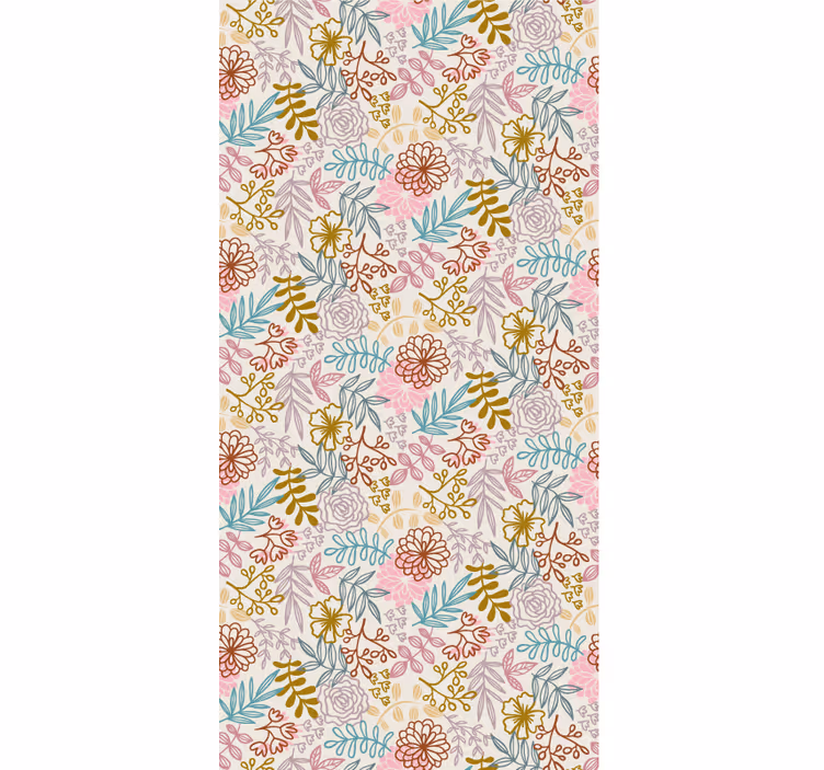 Rollo fenster blumen und pflanzen mit blumenmuster - TenStickers