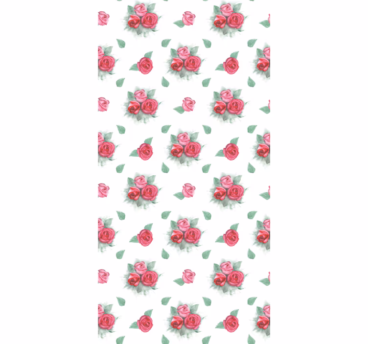Rollo Fenster Blumen und Pflanzen rosen mit blättern - TenStickers