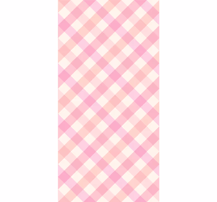 Rollo fenster mit muster in pinkkariertem design - TenStickers