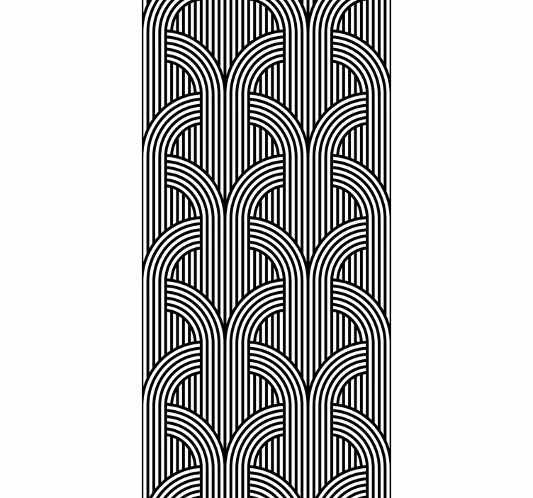 Rollo Fenster Modern geometrisches bogenmuster - TenStickers