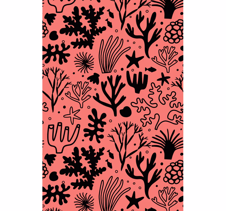 Rollo Fenster Blumen und Pflanzen korallenriffmuster - TenStickers
