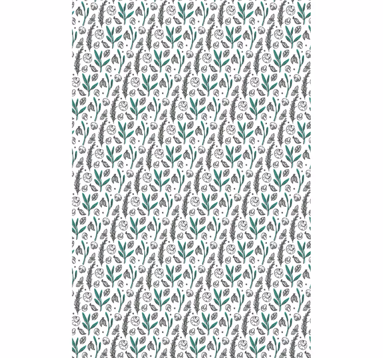 Rollo Fenster Blumen und Pflanzen dezentes blütenmotiv - TenStickers