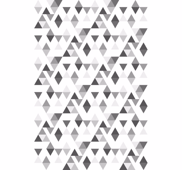 Rollo Fenster Modern graues dreieckmuster - TenStickers