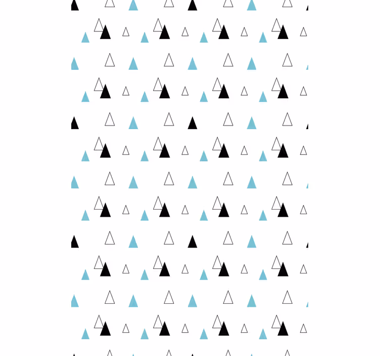 Kind Rollos Schwarze graue und blaue dreiecke - TenStickers