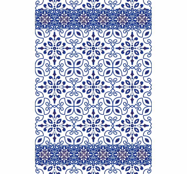 Rollo Fenster Badezimmer verzierten blauen fliesen - TenStickers