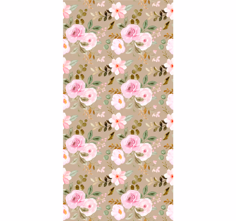 Rollo Fenster Blumen rosa blumenmuster - TenStickers