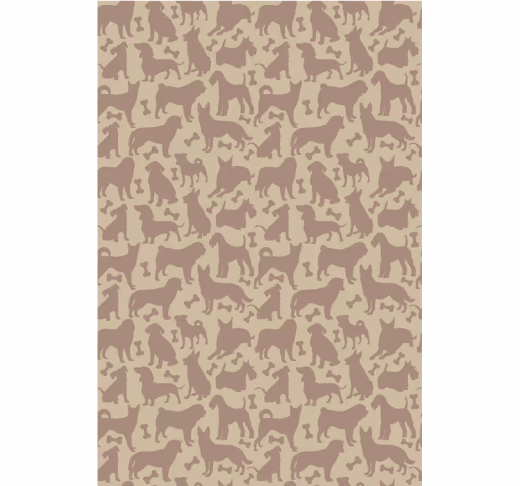 Rollo Fenster Tiere hundesilhouetten-muster - TenStickers