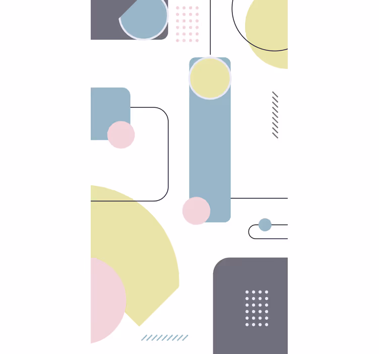 Rollo Fenster Modern geometrische formen spielen - TenStickers