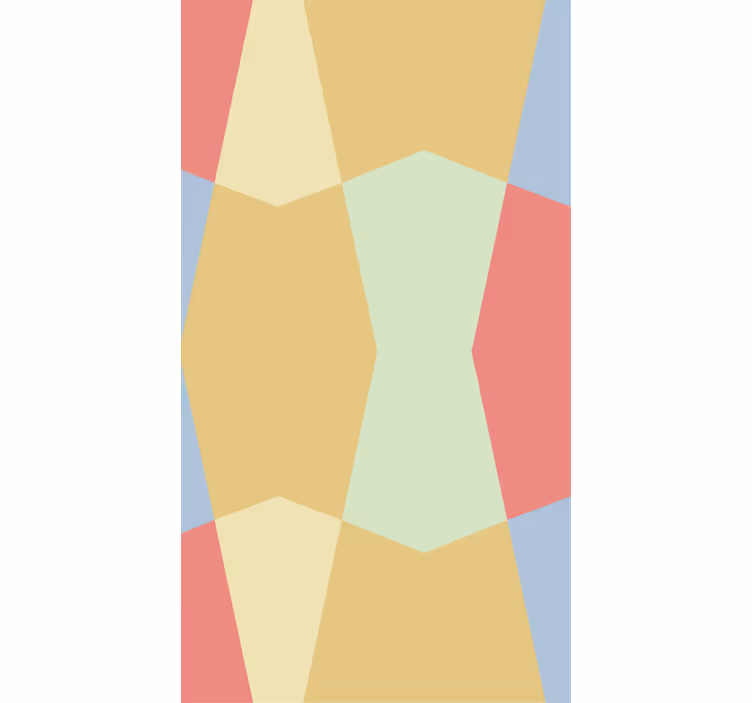Rollo Fenster Farben geometrische pastellfarben - TenStickers