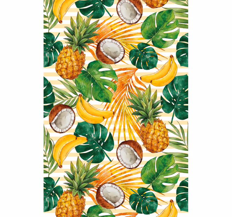 Rollo modern Kokosnüsse und ananas - TenStickers