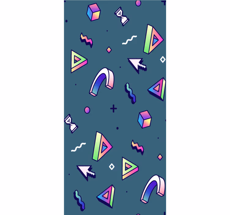 Rollo Fenster Spaß geometrische verspielte formen - TenStickers