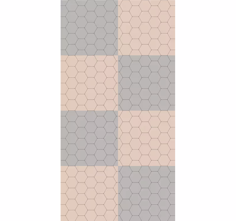 Rollo Fenster Elegant sechseck-musterblöcke - TenStickers
