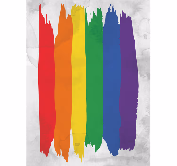 Rollo Fenster Jugendzimmer regenbogen-pinselstreifen - TenStickers