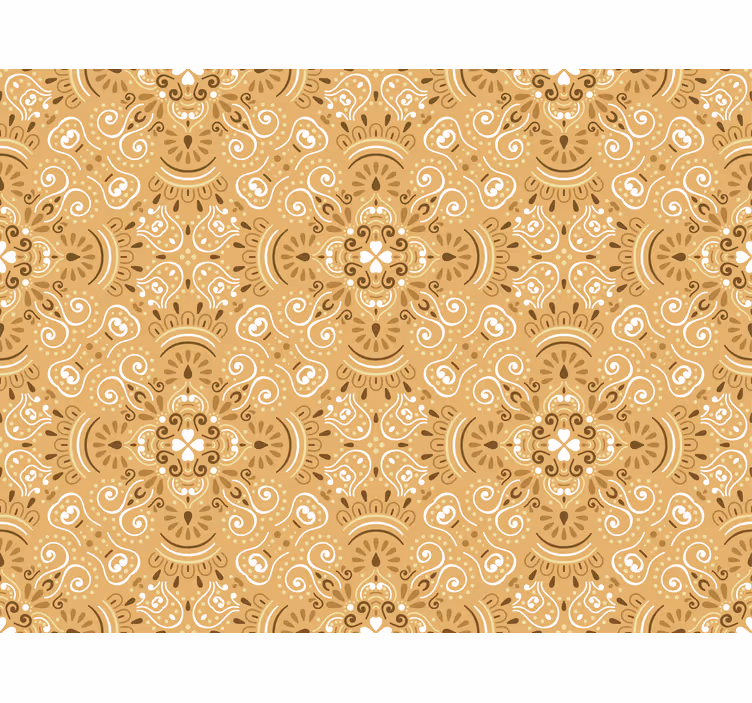 Klassische Rollos Vintage beige ziermuster - TenStickers