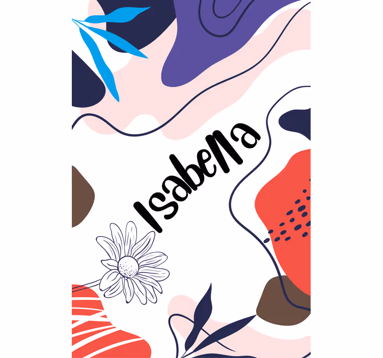 Rollo fenster modern mit floralem motiv - TenStickers