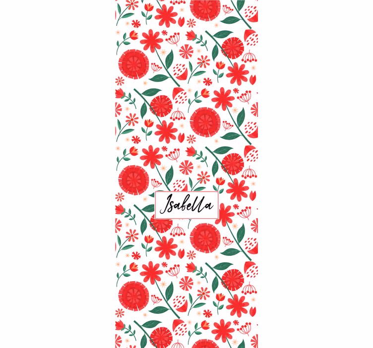 Rollo fenster blumen und pflanzen mit floralem muster - TenStickers