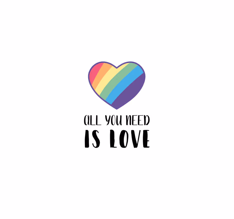Rollo fenster spruch liebe ist alles was du brauchst - TenStickers