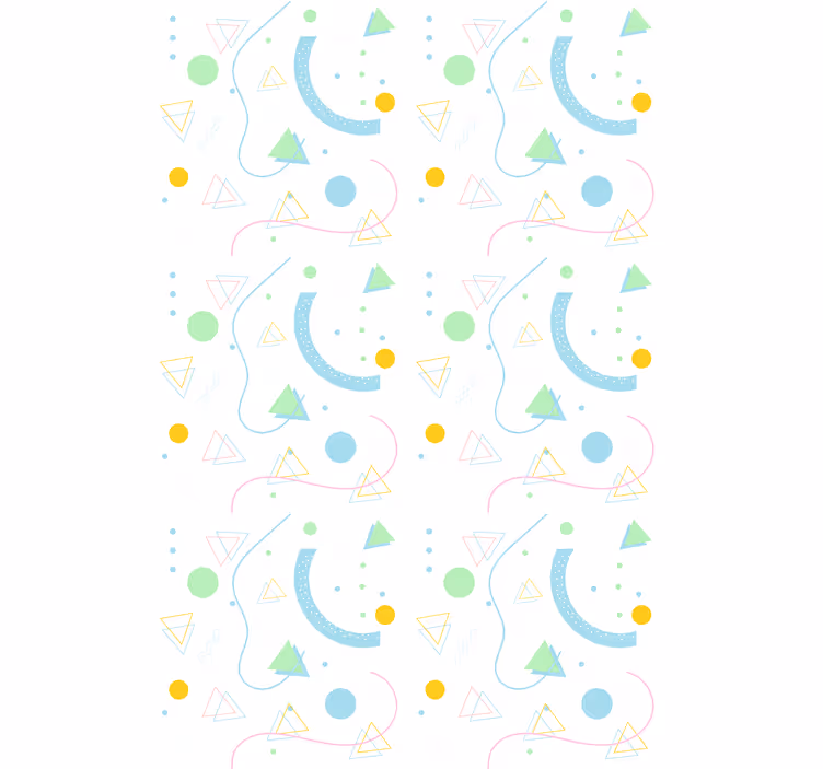 Rollo fenster modern geometrische formen vielfalt - TenStickers