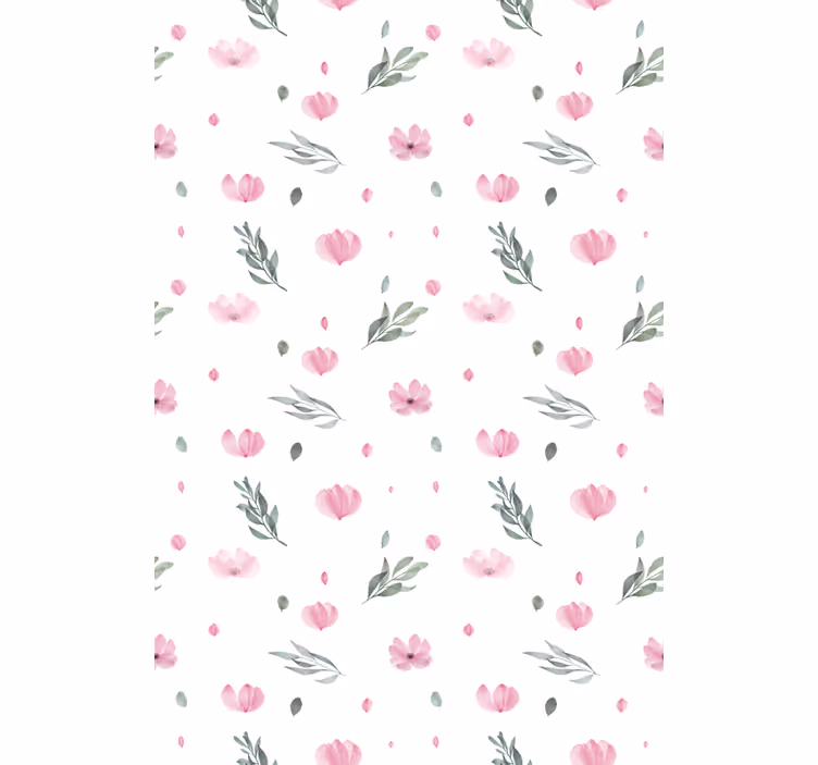 Rollo Fenster Küche zartes blumenthema - TenStickers