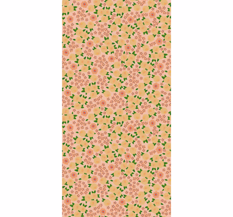 Rollo fenster küche mit blühenden blumenmustern - TenStickers