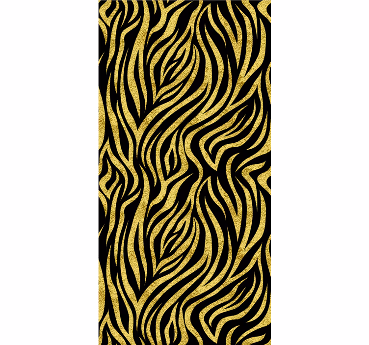 Rollo Fenster Tiermuster stilisierter gelber tigerdruck - TenStickers