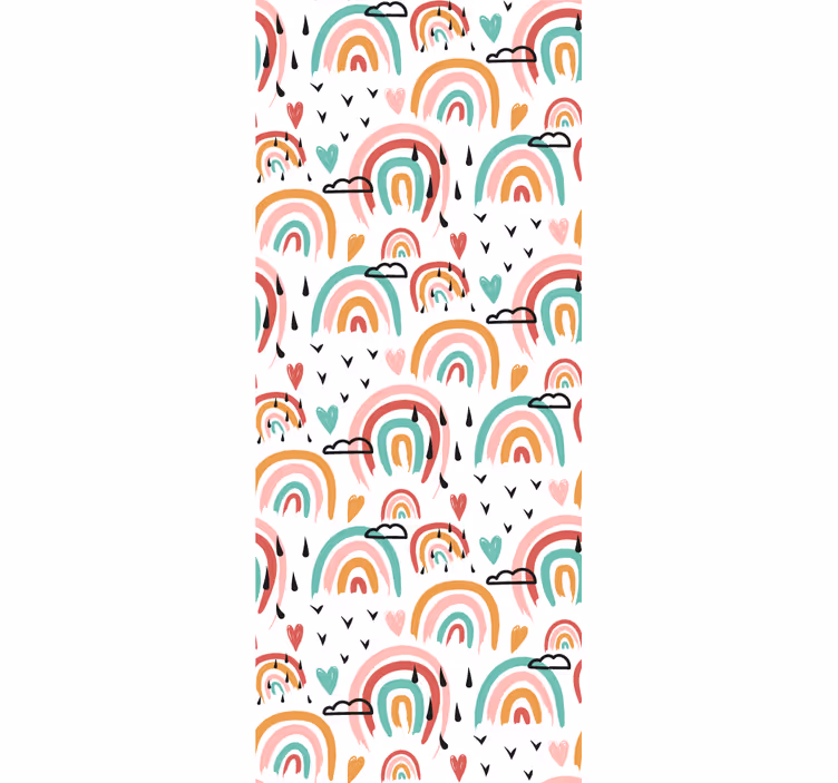 Kind Rollos Aquarell minimalistisches regenbogenmuster - TenStickers
