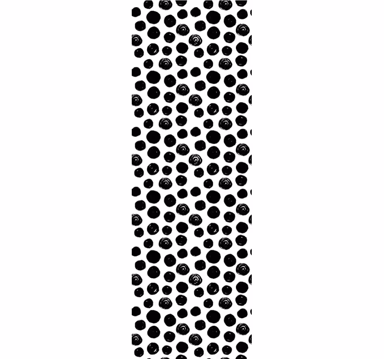 Rollo fenster mit muster in schwarzen punkten - TenStickers