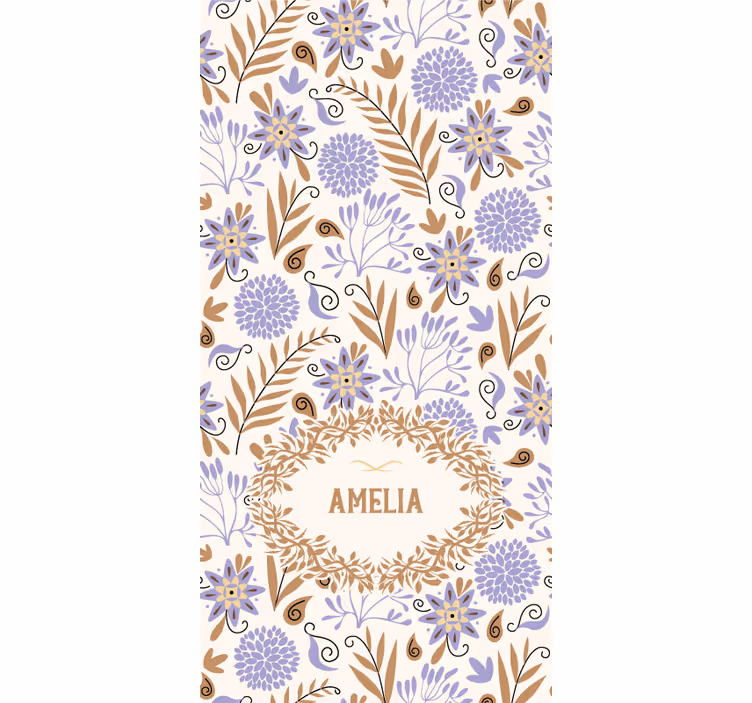 Rollo Fenster Blumen individuelles blumendesign - TenStickers