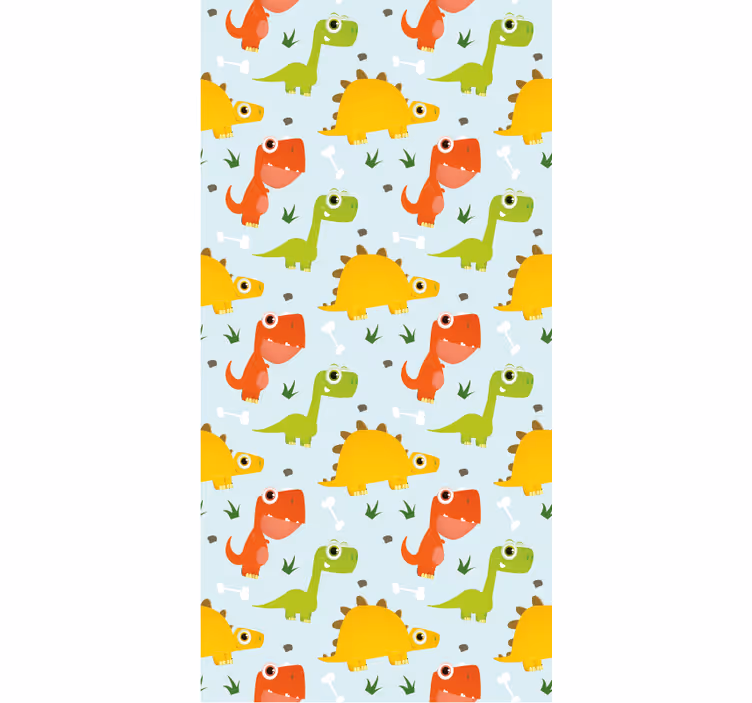Rollo fenster dinosaurier süße cartoon-dinosaurier - TenStickers
